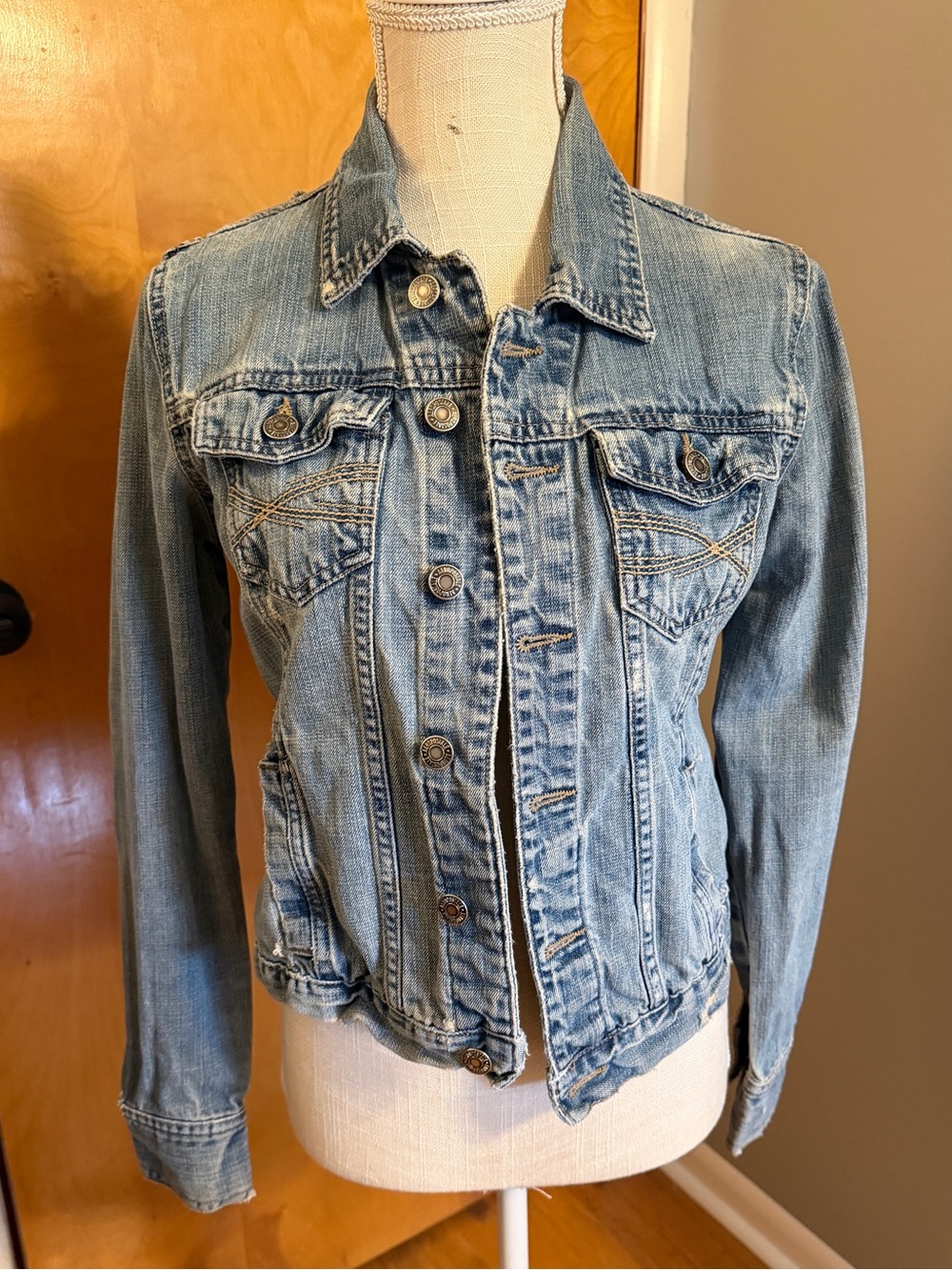 Aeropostale Women's Blue Denim Jacket